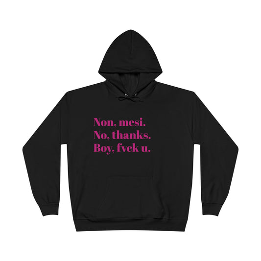 Edgy Statement Hoodie, Graphic Hoodie, Funny Hoodie, Gift for Friends, Casual Wear, Streetwear Fashion
