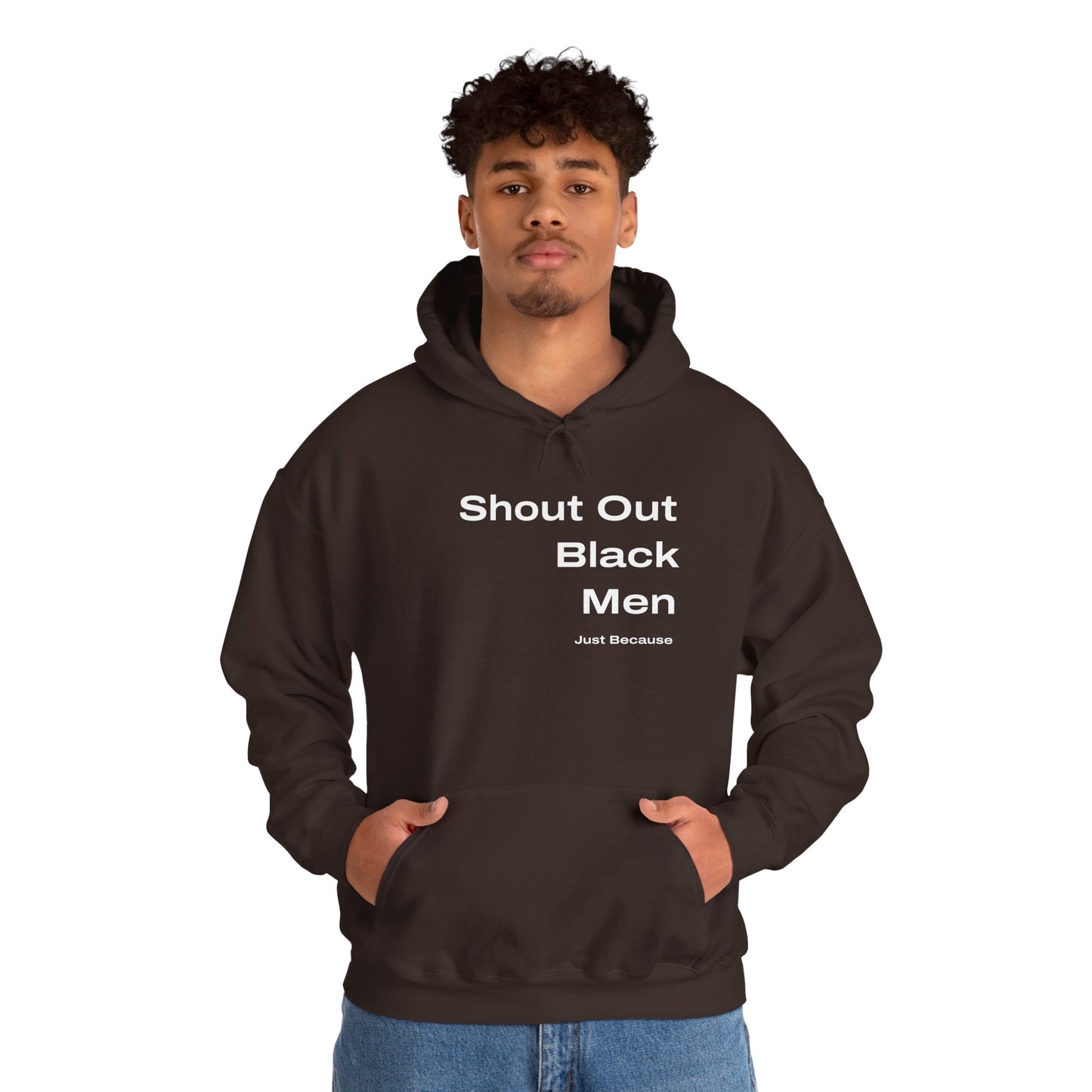 Hooded Sweatshirt. Black Men's Appreciation.