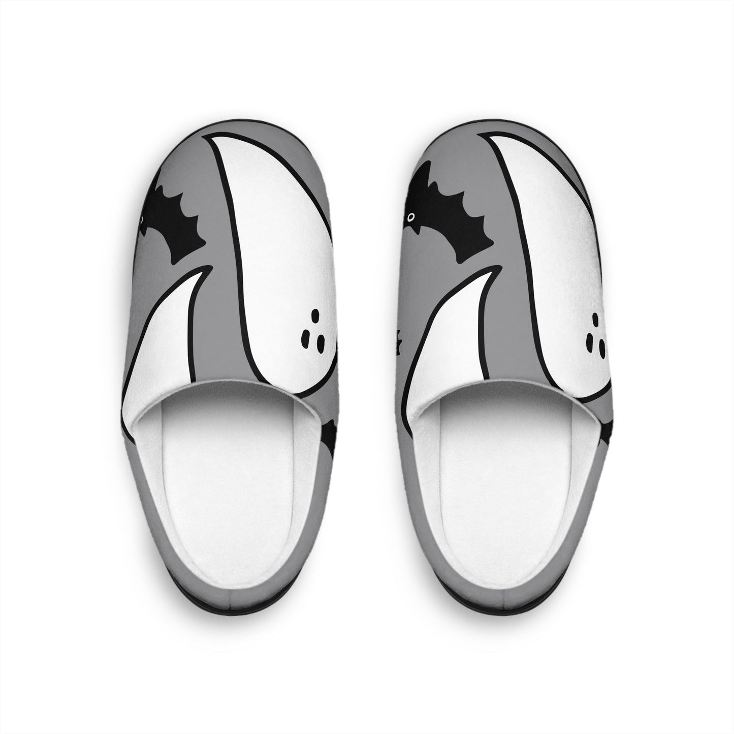 Spooky Ghost Men's Indoor Slippers, Cozy Slippers, Halloween Homewear, Fun Gift for Him, Comfortable House Shoes